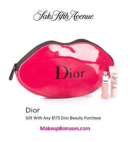 dior bonus gift|free Dior pouch with purchase.